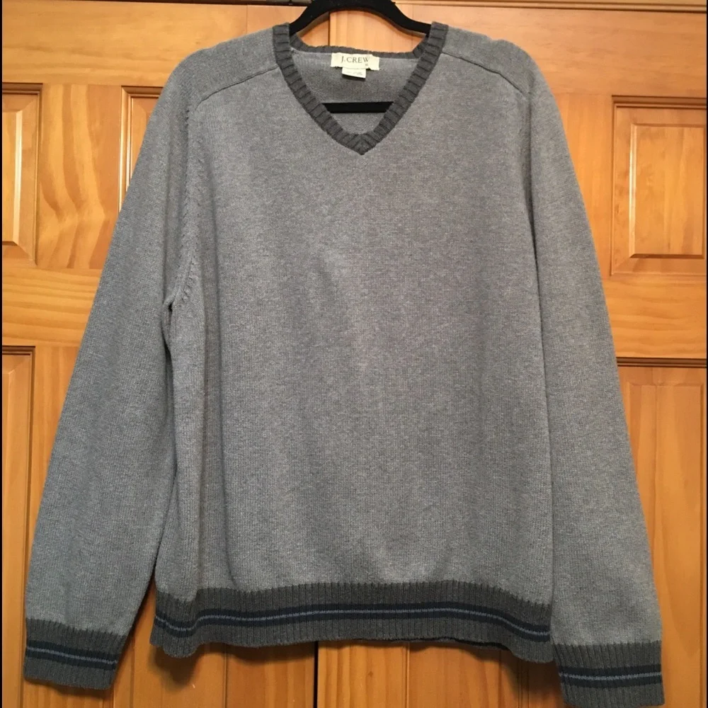 J. Crew Grey Cotton Sweater